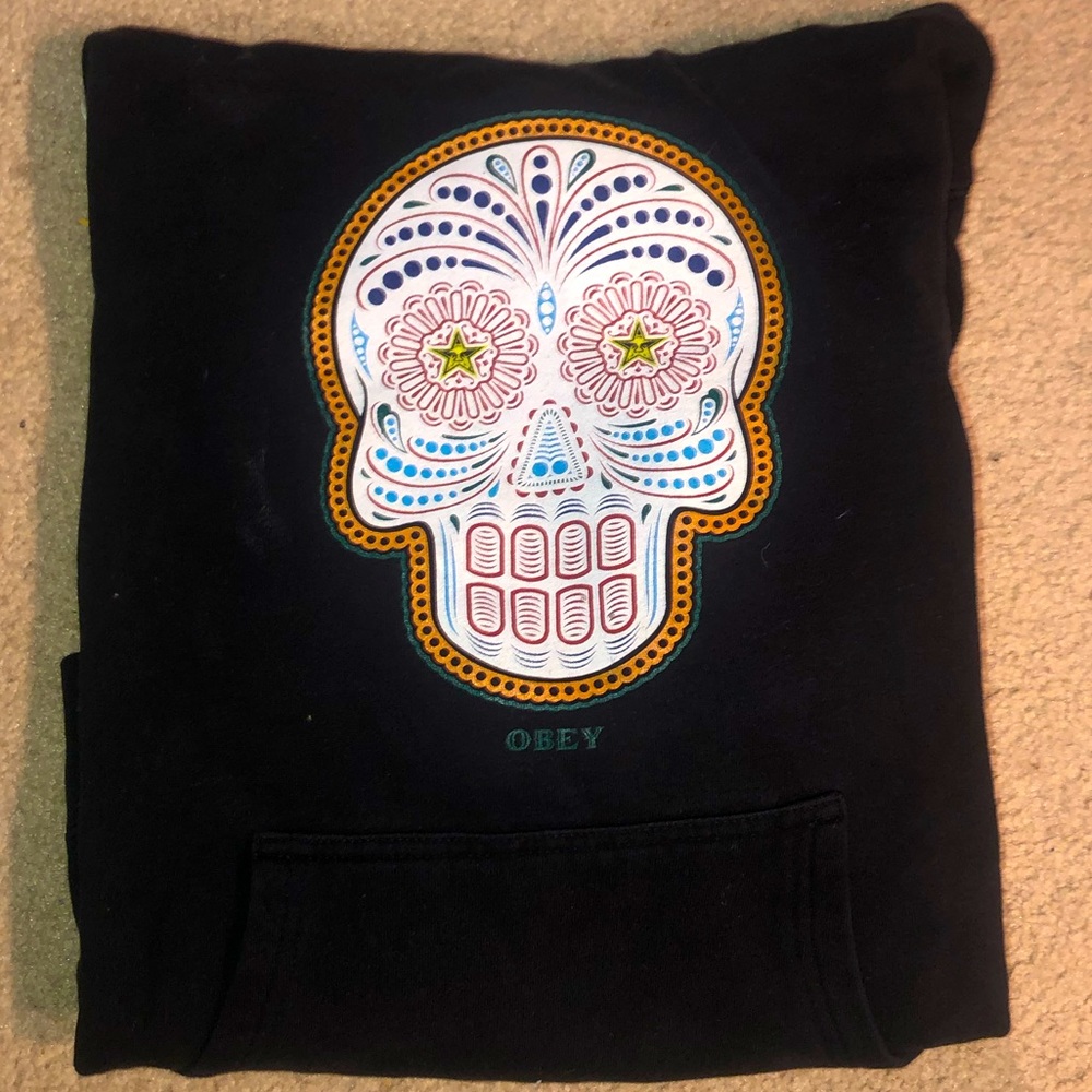 Obey skull hoodie